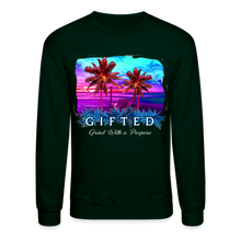 Load image into Gallery viewer, MIAMI NIGHTS Crewneck Sweatshirt - forest green