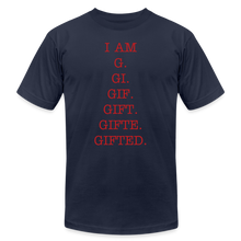 Load image into Gallery viewer, I AM GIFTED T-SHIRT - navy