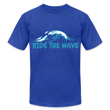 Load image into Gallery viewer, RIDE THE WAVE T-SHIRT - royal blue