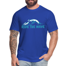 Load image into Gallery viewer, RIDE THE WAVE T-SHIRT - royal blue