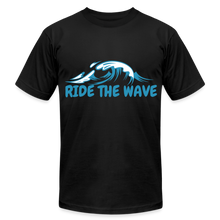 Load image into Gallery viewer, RIDE THE WAVE T-SHIRT - black