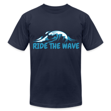 Load image into Gallery viewer, RIDE THE WAVE T-SHIRT - navy