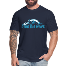 Load image into Gallery viewer, RIDE THE WAVE T-SHIRT - navy