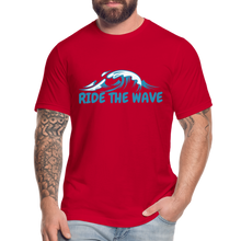 Load image into Gallery viewer, RIDE THE WAVE T-SHIRT - red