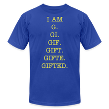 Load image into Gallery viewer, I AM GIFTED T-SHIRT - royal blue