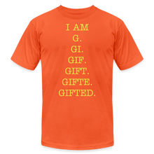 Load image into Gallery viewer, I AM GIFTED T-SHIRT - orange