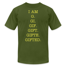 Load image into Gallery viewer, I AM GIFTED T-SHIRT - olive