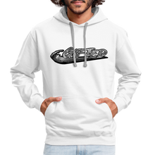 Load image into Gallery viewer, 2 TONE GIFTED Hoodie (FRONT & BACK) - white/gray
