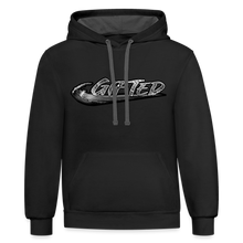 Load image into Gallery viewer, 2 TONE GIFTED Hoodie (FRONT & BACK) - black/asphalt