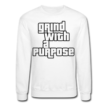 Load image into Gallery viewer, Grind With A Purpose Crewneck Sweatshirt - white
