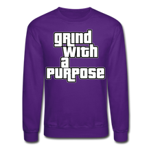 Load image into Gallery viewer, Grind With A Purpose Crewneck Sweatshirt - purple

