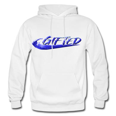 Blue Gifted Wave Check Edition Hoodie - white