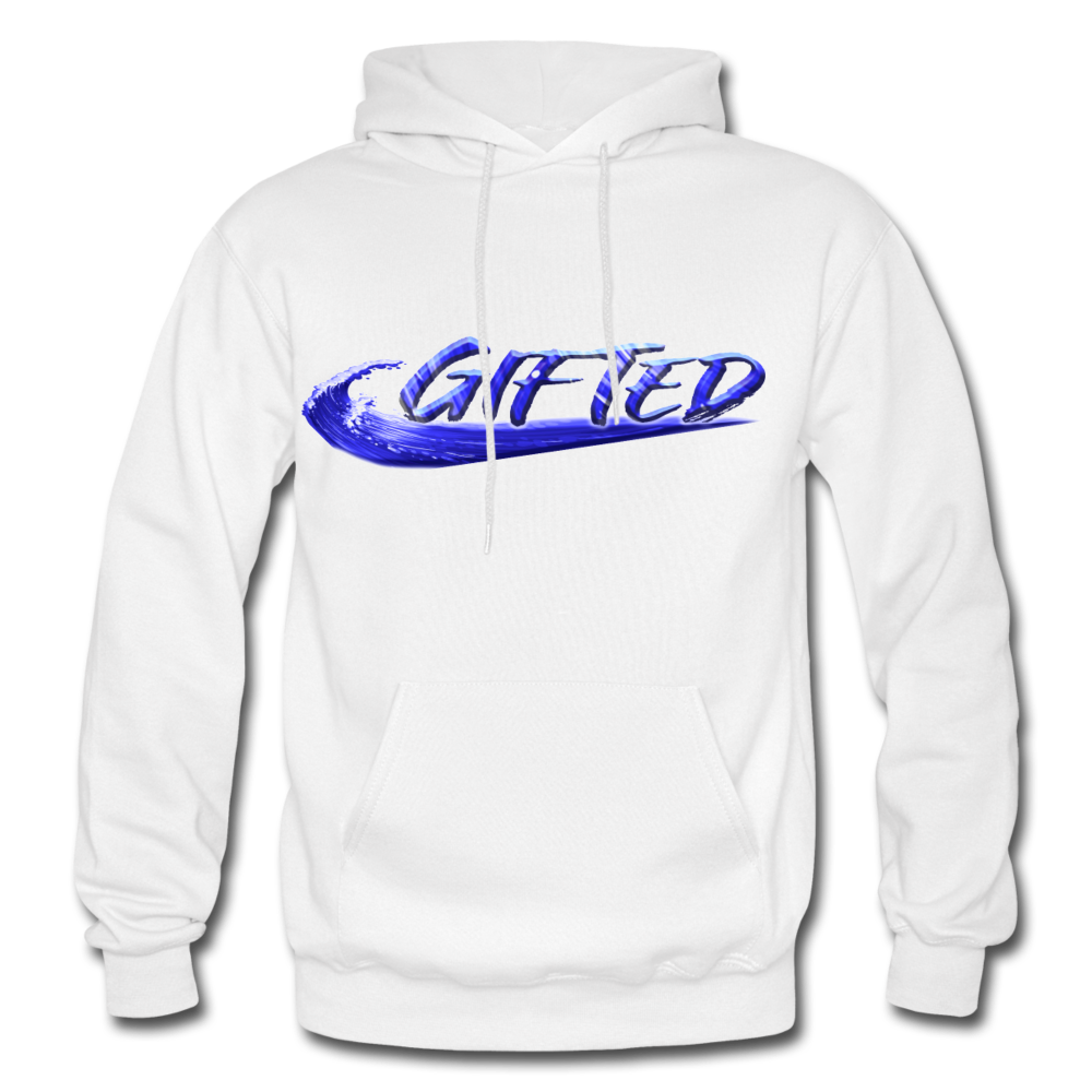 Blue Gifted Wave Check Edition Hoodie - white