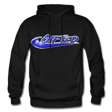 Load image into Gallery viewer, Blue Gifted Wave Check Edition Hoodie - black
