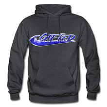 Load image into Gallery viewer, Blue Gifted Wave Check Edition Hoodie - charcoal grey
