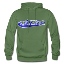 Load image into Gallery viewer, Blue Gifted Wave Check Edition Hoodie - military green

