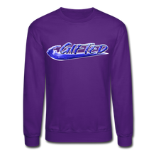 Load image into Gallery viewer, Winter Blue Gifted Wave Check Crewneck Sweatshirt - purple

