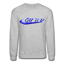 Load image into Gallery viewer, Winter Blue Gifted Wave Check Crewneck Sweatshirt - heather gray
