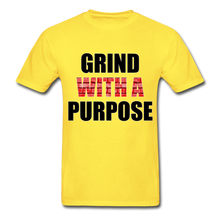 Load image into Gallery viewer, Fire Red Grind With A Purpose Shirt - yellow
