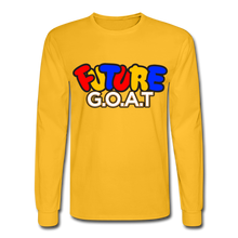 Load image into Gallery viewer, FUTURE G.O.A.T Long Sleeve T-Shirt - gold
