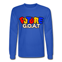 Load image into Gallery viewer, FUTURE G.O.A.T Long Sleeve T-Shirt - royal blue
