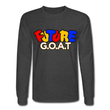 Load image into Gallery viewer, FUTURE G.O.A.T Long Sleeve T-Shirt - heather black
