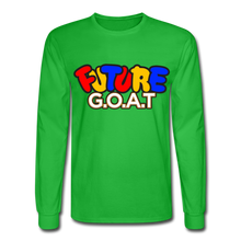 Load image into Gallery viewer, FUTURE G.O.A.T Long Sleeve T-Shirt - bright green
