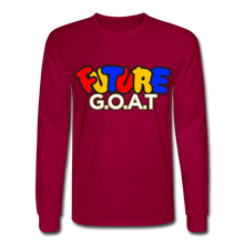 Load image into Gallery viewer, FUTURE G.O.A.T Long Sleeve T-Shirt - dark red

