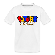 Load image into Gallery viewer, FUTURE G.O.A.T Kids&#39; Premium T-Shirt - white
