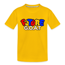 Load image into Gallery viewer, FUTURE G.O.A.T Kids&#39; Premium T-Shirt - sun yellow
