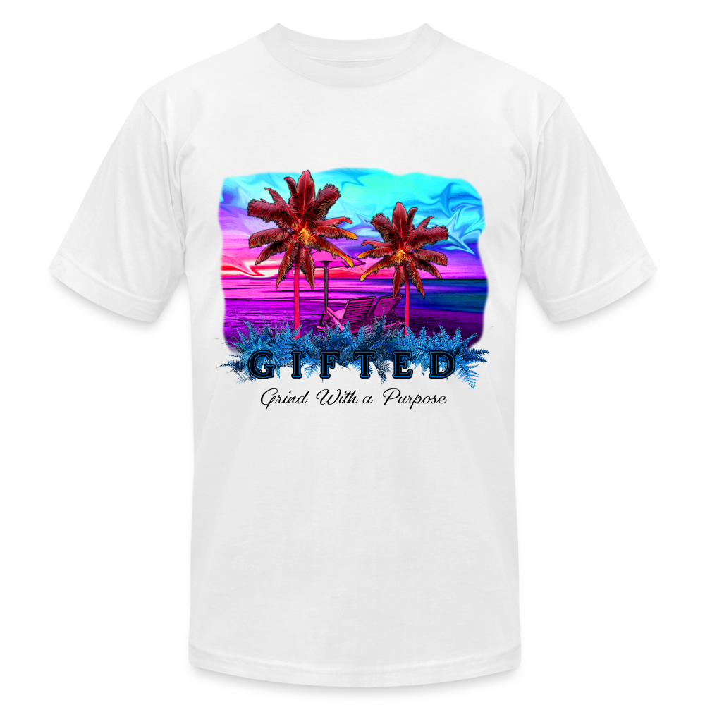 Miami Sunset Matching Durag Shirt - white