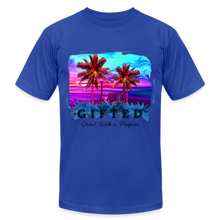 Load image into Gallery viewer, Miami Sunset Matching Durag Shirt - royal blue
