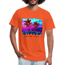 Load image into Gallery viewer, Miami Sunset Matching Durag Shirt - orange
