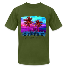 Load image into Gallery viewer, Miami Sunset Matching Durag Shirt - olive

