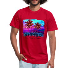 Load image into Gallery viewer, Miami Sunset Matching Durag Shirt - red
