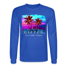 Load image into Gallery viewer, MIAMI NIGHTS Long Sleeve T-Shirt - royal blue
