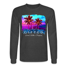 Load image into Gallery viewer, MIAMI NIGHTS Long Sleeve T-Shirt - heather black
