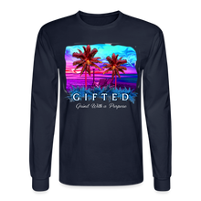 Load image into Gallery viewer, MIAMI NIGHTS Long Sleeve T-Shirt - navy
