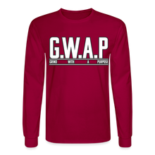 Load image into Gallery viewer, GWAP Long Sleeve T-Shirt - dark red
