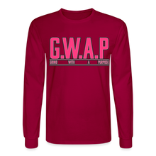 Load image into Gallery viewer, GWAP Long Sleeve T-Shirt - dark red
