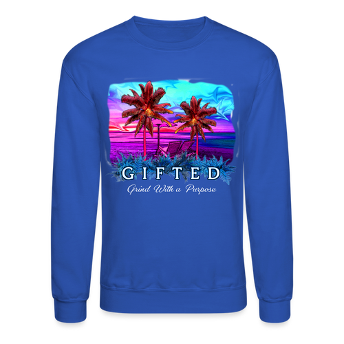 MIAMI NIGHTS Crewneck Sweatshirt - royal blue