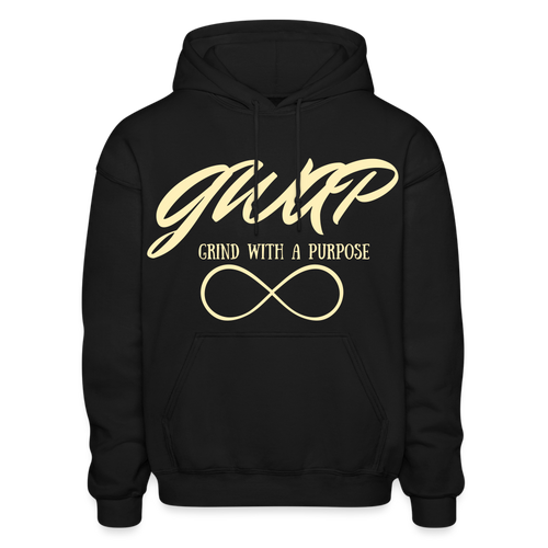 NEW FRONT & BACK GWAP HOODIE - black