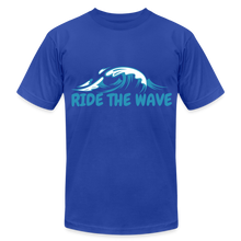 Load image into Gallery viewer, RIDE THE WAVE T-SHIRT - royal blue
