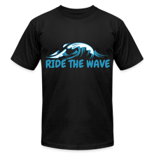 Load image into Gallery viewer, RIDE THE WAVE T-SHIRT - black
