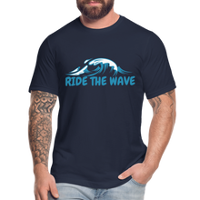 Load image into Gallery viewer, RIDE THE WAVE T-SHIRT - navy

