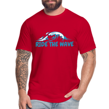 Load image into Gallery viewer, RIDE THE WAVE T-SHIRT - red
