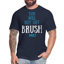 Load image into Gallery viewer, YOU WILL NOT OUT BRUSH ME T-SHIRT - navy
