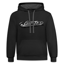 Load image into Gallery viewer, 2 TONE GIFTED Hoodie (FRONT &amp; BACK) - black/asphalt
